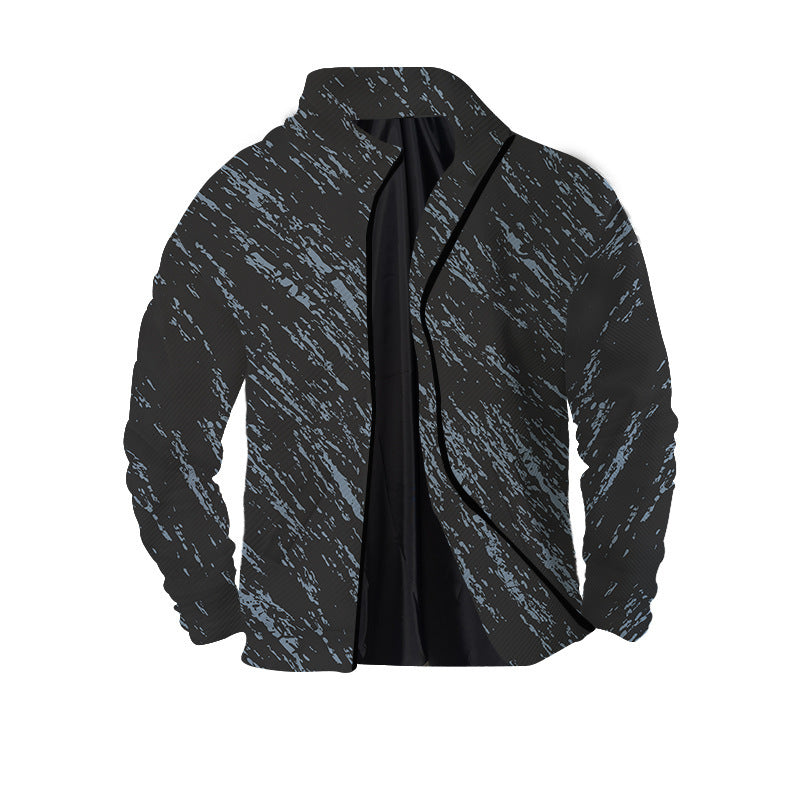 Men's Twill Digital Printing 3D Zipper Jacket